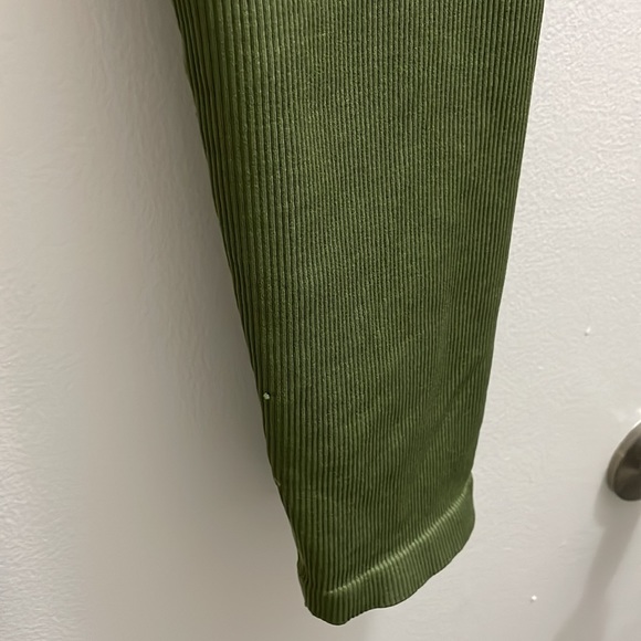 Jcrew sculpt stretch high rise ribbed leggings in general surplus - Picture 3 of 7